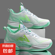 實戰(zhàn)球鞋青少年籃球鞋男運動鞋夏季新款實戰(zhàn)耐磨防滑大碼學(xué)生球鞋 白月 42