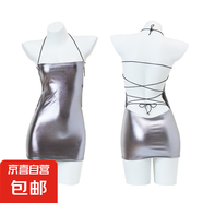 夜店風御姐包臀制服誘惑露乳系列璀璨夜店女郎連衣裙制服套裝 夜店風御姐包臀裙情趣內(nèi)衣性感制服（炫彩灰）296 均碼