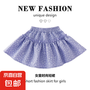 女童白色半身裙百褶短裙兒童寶寶蓬蓬裙公主裙夏裝 4436紫色 130 130cm