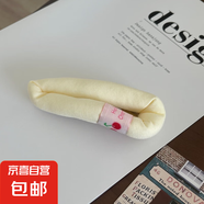 奶油色系蓬蓬海綿發(fā)夾可愛大號劉海夾BB夾化妝夾發(fā)卡邊夾少女發(fā)飾 米白色