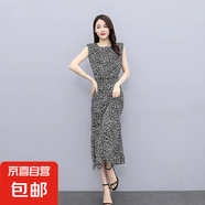 碎花裙2025新款收腰顯瘦雪紡連衣裙女夏裝氣質(zhì)休閑法式無袖長裙子 小碎花 SBY21B0507 XL