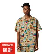 泰國復古碎花情侶短袖襯衫夏季港風(fēng)同款沙灘海邊旅游古巴領(lǐng)襯衣服 D4012【襯衣】 L
