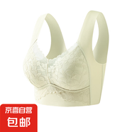 無痕蕾絲大碼背心式內(nèi)衣女夏季薄款無鋼圈聚攏防下垂美背運動文胸 芽綠-1件裝 XL (建議115-135斤)