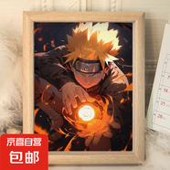火影忍者動漫同款桌面相框擺件飾品鳴人送朋友同學(xué)生日禮物裝飾畫 螺旋丸 6寸