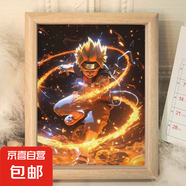 火影忍者動漫同款桌面相框擺件飾品鳴人送朋友同學(xué)生日禮物裝飾畫 戰(zhàn)斗意志 6寸