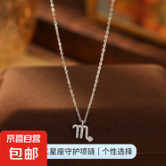 跨境新品S925銀十二星座項(xiàng)鏈女立體符文輕奢鑲鉆設(shè)計(jì)感鎖骨鏈頸鏈 【白金色天蝎座】 無(wú)規(guī)格