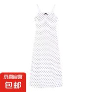 白色波點(diǎn)吊帶蝴蝶結(jié)連衣裙子女裝溫柔氣質(zhì)2025新款夏季小個(gè)子長裙 白色波點(diǎn)長款 L