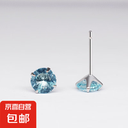 925純銀四爪鋯石耳釘女極簡(jiǎn)約ins水晶生辰石養(yǎng)耳洞耳環(huán)跨境耳飾品 綠松鋯【十二月】 925耳釘8mm配膠堵