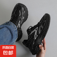 美津濃同款金屬感老爹鞋網(wǎng)面羽毛球鞋百塔休閑運(yùn)動(dòng)男鞋跑步鞋X99 黑色 42