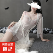 情趣內(nèi)衣睡裙制服女透視誘惑吊帶性感蕾絲襪丁字褲戰(zhàn)旗袍情趣套裝 白色 M
