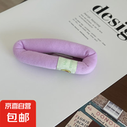 奶油色系蓬蓬海綿發(fā)夾可愛大號劉海夾BB夾化妝夾發(fā)卡邊夾少女發(fā)飾 淺紫色