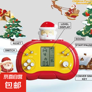 兒童按按樂俄羅斯游戲機經(jīng)典掌上游戲訓(xùn)練反應(yīng)力兒童解壓益智玩具 圣誕老人方塊游戲機-沒電池