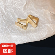 銀針中古圓形花朵流蘇耳環(huán)歐美復(fù)古金屬感耳釘氣質(zhì)輕奢耳飾批發(fā)女 23#耳扣-金色梯形