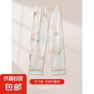 月子服棉質(zhì)睡褲女士夏季薄款長褲夏款寬松可調(diào)節(jié)加大碼休閑家居褲 HDE9702 M