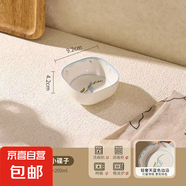 【摩登主婦同源】藍(lán)百合碗盤餐具家用米飯碗盤子菜盤湯碗面碗魚盤 3.5英寸四方小碟子