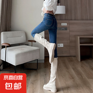 緊身修身牛仔褲顯腿長身材春夏季2025新款日常休閑氣質(zhì)簡約百搭 藍(lán)色-加長 26