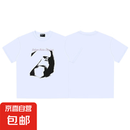 2025年百搭歐美潮牌短袖100%純棉痞帥復(fù)古休閑夏季男女情侶T恤潮 ERD6110白色-690 M