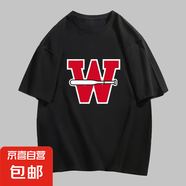 220克純棉2025新款夏印花卡通可愛男女情侶圓領(lǐng)休閑T恤短袖B701YL 黑色【3482】 L