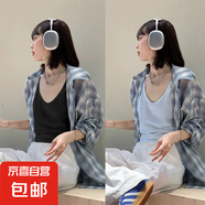 純色雪花棉吊帶背心內(nèi)搭外穿女2025夏季新款涼感冰絲薄款體恤上衣 K26-黑色+天藍色 XL 建議120-130斤