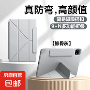 適用小米pad7pro平板保護(hù)套小米56proRedmise11英寸6Spro12.4磁吸搭扣全包10.6小米5pro米7保護(hù)殼 全包保護(hù)丨磁吸搭扣丨3+Y折支撐【奶奶灰】 紅米pad/Redmi S