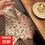 可愛(ài)田園風(fēng)粉色蕾絲3角頭巾女夏季森系海邊發(fā)飾絲巾發(fā)帶綁發(fā)包頭 粉色小狗