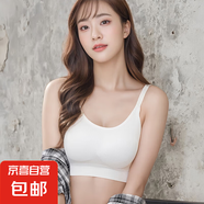 無(wú)痕內(nèi)衣文胸女無(wú)鋼圈無(wú)尺碼運(yùn)動(dòng)內(nèi)衣胸罩四季可外穿打底背心 白色 均碼