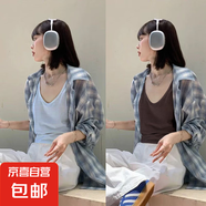 純色雪花棉吊帶背心內(nèi)搭外穿女2025夏季新款涼感冰絲薄款體恤上衣 K26-天藍色+深咖色 L 建議115-125斤