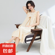7A純棉睡裙女夏季性感吊帶裙無袖背心寬松大碼孕婦睡衣連衣裙 Z33010 M
