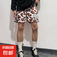 新款ee美式籃球不過膝三分褲男運(yùn)動短褲男訓(xùn)練健身褲透氣跑步褲潮 k505豹紋 M