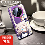 謝圖聯(lián) 適用vivox200手機殼Pro男女s20新款y300i磨砂x100s防摔x90阿貝多x80超薄x70潮牌x60保護套s 透紫-阿貝多a vivoy37m