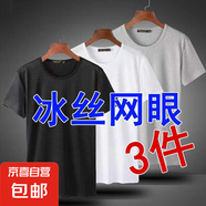 網(wǎng)眼短袖T恤男夏季薄款鏤空透氣運(yùn)動(dòng)速干半袖體恤大碼打底衫MB 3件網(wǎng)眼【黑色+白色+淺灰】短袖 3XL 【建議145-160斤】