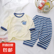 兒童睡衣家居服套裝純棉夏季新款男童空調(diào)服女童衣服夏款童裝 J44 90