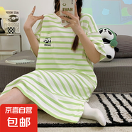 睡裙女夏季純棉短袖孕婦性感夏天2025年新款大碼甜美睡衣女款夏款 Z622 4XL
