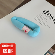 奶油色系蓬蓬海綿發(fā)夾可愛大號劉海夾BB夾化妝夾發(fā)卡邊夾少女發(fā)飾 湖藍色