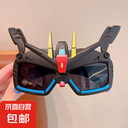 兒童卡通可愛遮光眼鏡男童女童蝙蝠俠防曬太陽鏡寶寶潮玩墨鏡玩具 黑色變形之王偏光鏡