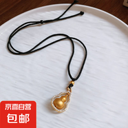 真金電鍍新中式鋯石貔貅項(xiàng)鏈輕奢高級感鎖骨鏈小眾時(shí)尚氣質(zhì)飾品女 42#項(xiàng)鏈-金色-黑色
