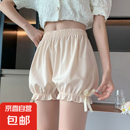 jk安全褲女南瓜褲打底褲防走光夏季薄款學生保險短褲可外穿配裙子 膚色 【新款側(cè)邊蝴蝶結(jié)】 XL 【推薦120-150斤】