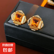 銀針不規(guī)則珍珠復古耳環(huán)小眾設計感法式耳釘耳墜時尚氣質耳飾批發(fā) 93#銀針-金色