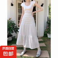 2025夏季新款氣質(zhì)純色簡(jiǎn)約小個(gè)子白色半身裙小香風(fēng)初戀裙子潮流 白色(有內(nèi)襯) S 【建議80-100斤】