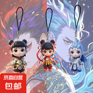 新款亞克力平面帥氣貓汽車背包鑰匙裝飾掛件學(xué)生情侶閨蜜禮物飾品 1個(gè)裝【哪吒款】