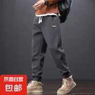 工裝褲男干活穿的褲子男耐磨建筑工人工地工作服夏季大碼褲勞保褲 K97深灰色 XL 120-135斤【建議】