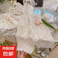 25夏季新款女童花邊外穿褲子女孩休閑寬松防蚊褲寶寶韓版洋氣褲88 KX7【花邊褲】-郁金香 90 碼（建議身高70-80cm）