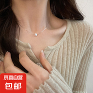 韓國氣質愛心蝴蝶珍珠流蘇項鏈小眾時尚高級感鎖骨鏈百搭項飾批發(fā) 27#項鏈-銀色淡水珍珠