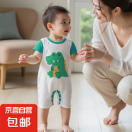 【兒童夏季連體衣】夏季薄款新生兒爬爬服男女寶寶純棉短袖哈衣 BE-4 59