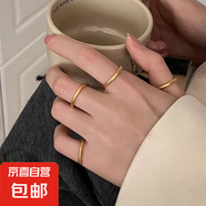 【不掉色】古法傳承素圈光面戒指女銅鍍銀細(xì)圈硬實(shí)心閉口時(shí)尚指環(huán) 圓柱光面金戒指2mm 美號6號