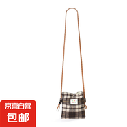 高級(jí)感秋冬小眾迷你手包包女2024新款洋氣斜跨單肩手機(jī)包 黑灰格子【手機(jī)包】/ 小號(hào)