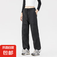 休閑褲沖鋒褲女款戶外春秋2025新款工裝褲小個(gè)子運(yùn)動(dòng)褲防水登山褲 6030黑色 加絨 L