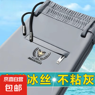 秋冬男直筒褲加絨加厚長褲中青年彈力商務(wù)百搭休閑褲舒適男裝褲子 淺灰色【常規(guī)款】 L