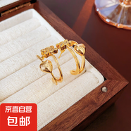 銀針不規(guī)則珍珠復古耳環(huán)小眾設計感法式耳釘耳墜時尚氣質耳飾批發(fā) 125#銀針-金色（真金電鍍）
