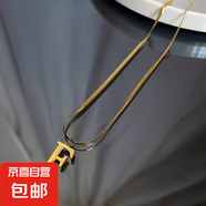 鈦鋼26字母不掉色項鏈女韓版氣質(zhì)簡約創(chuàng)意ins小眾網(wǎng)紅鎖骨鏈 F 字母項鏈
